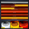 White Yellow Red Three Colors Three Rows LED 2835 Pickup Tail Light