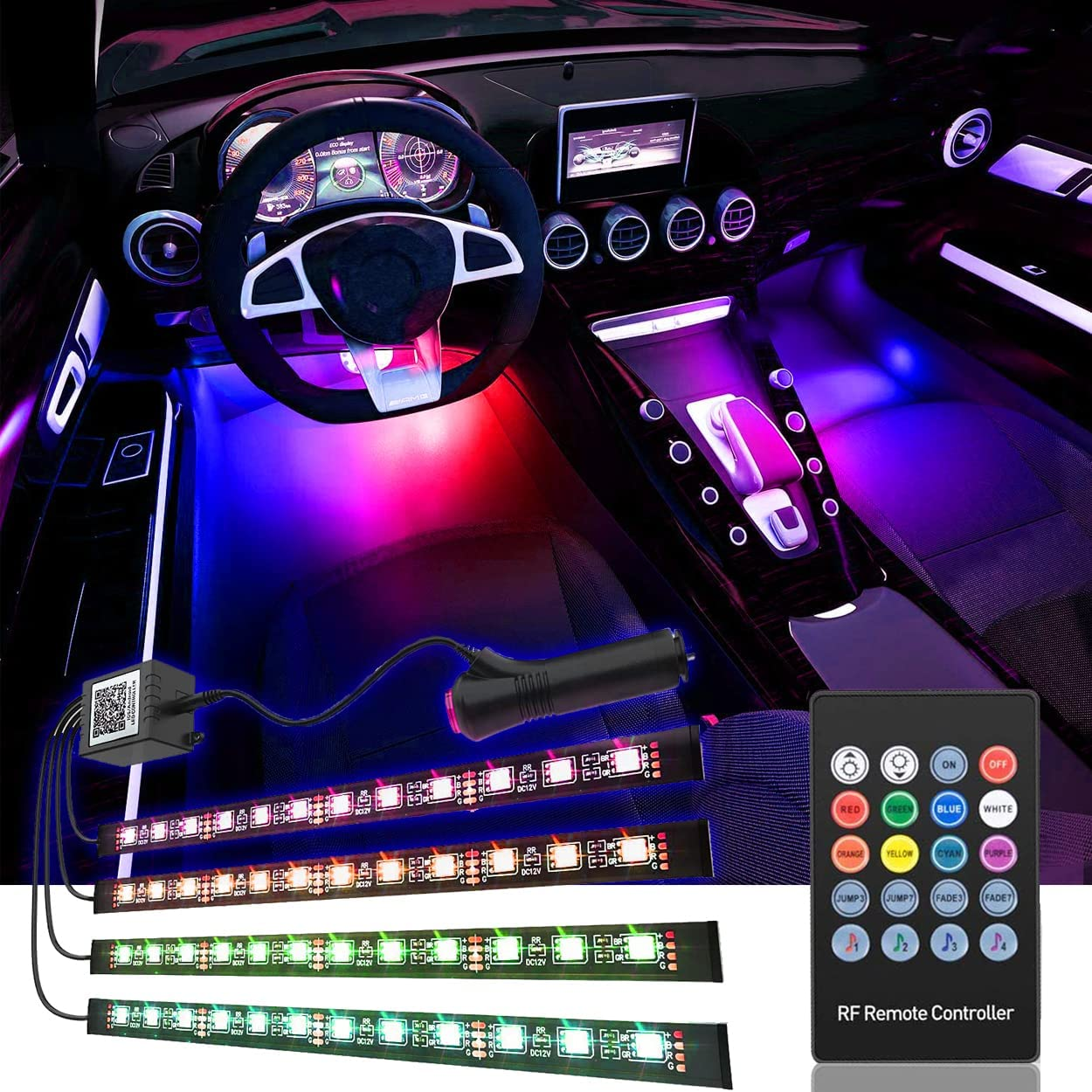 New Motor Remote Music Voice Control Colorful Atmosphere Lamp Foot-sole Light