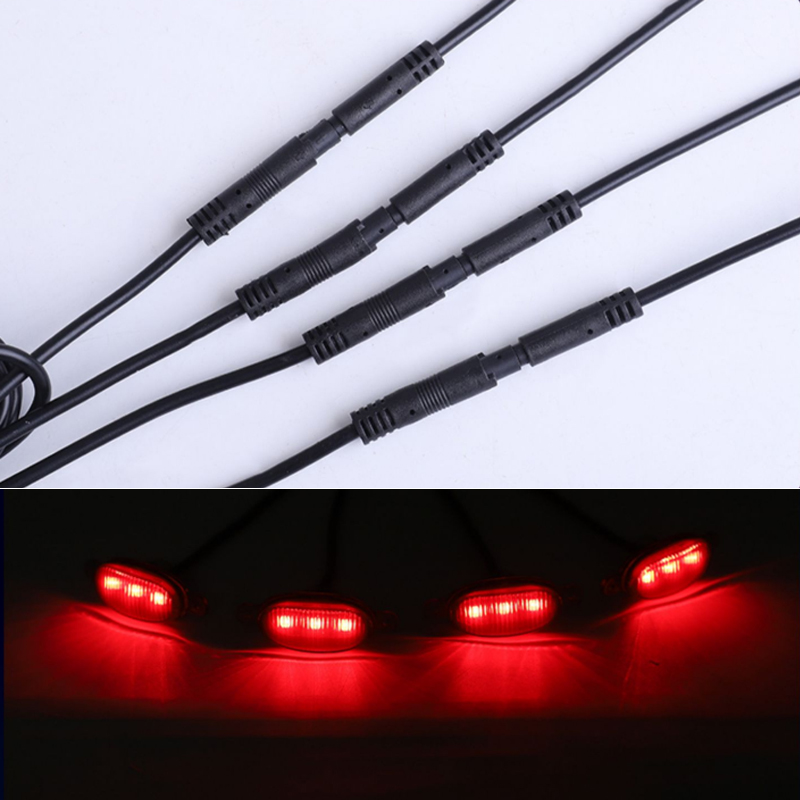Advanced Car Grille Lamp with 12-24V RGB Control 6 x SMD2835 LED Decorative Light