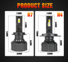 High Power V8 Automotive LED Headlight H1 H3 H4