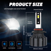 2023 New T3S Led Headlight 12v White Waterproof 80W 10000Lm Headlamp