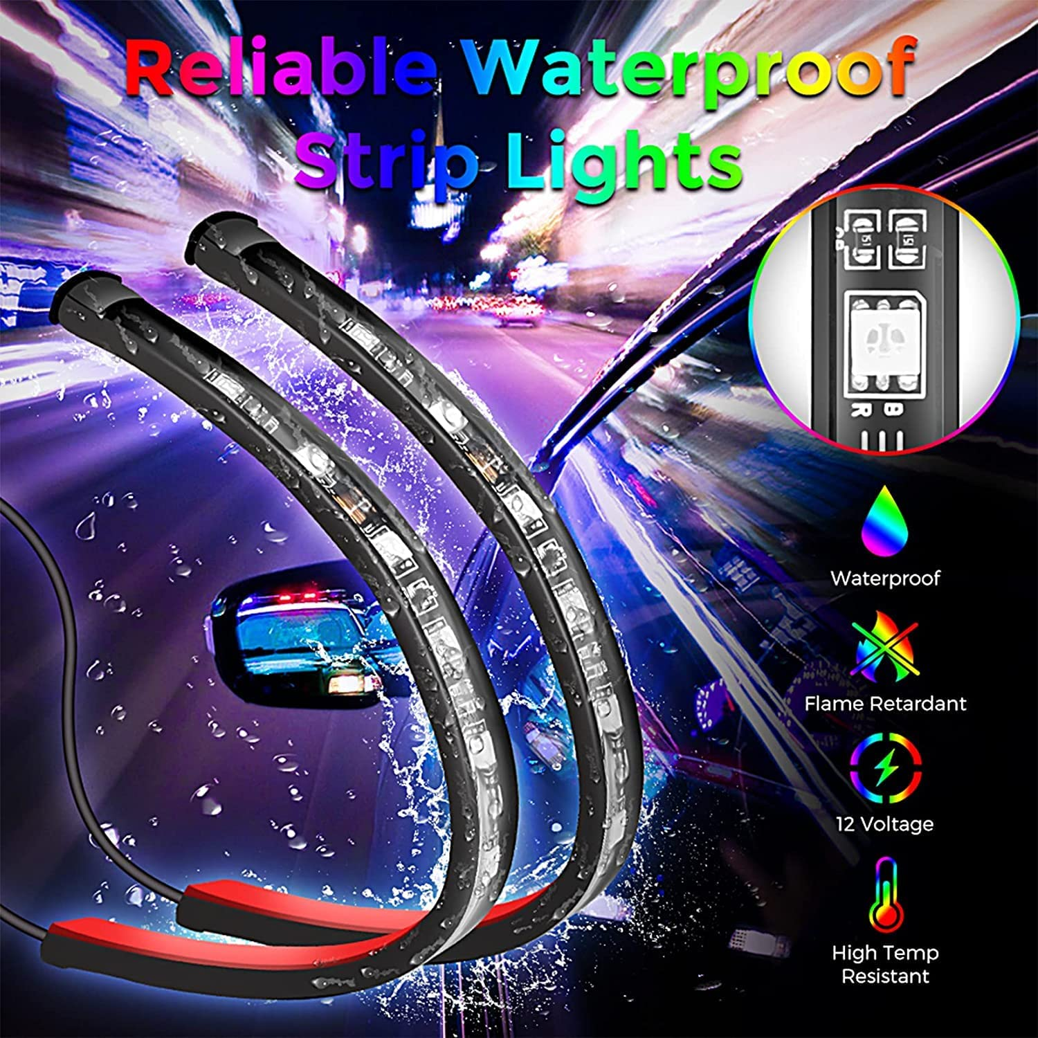 New Motor Remote Music Voice Control Colorful Atmosphere Lamp Foot-sole Light