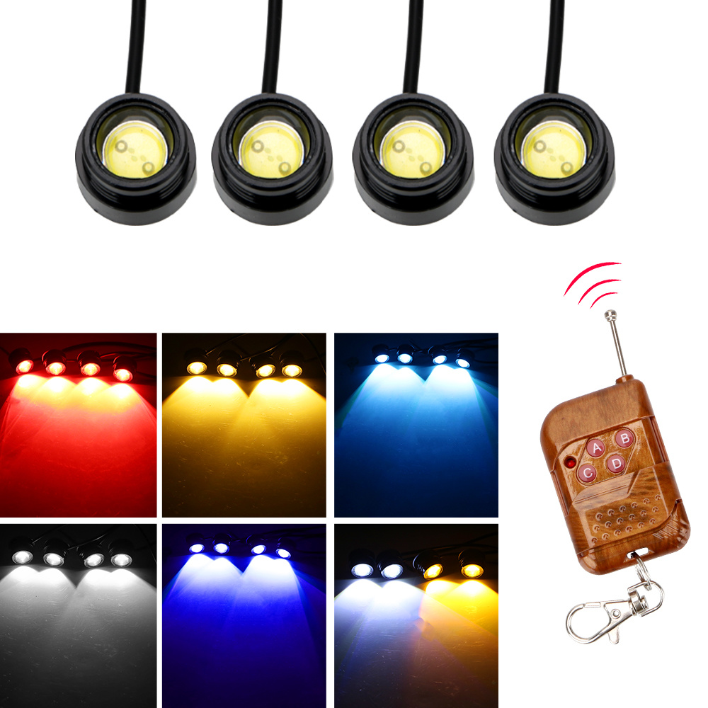 Auto Concolorous Eagle Eye 23MM 12 LED 4014 SMD Atmosphere Decorative Light