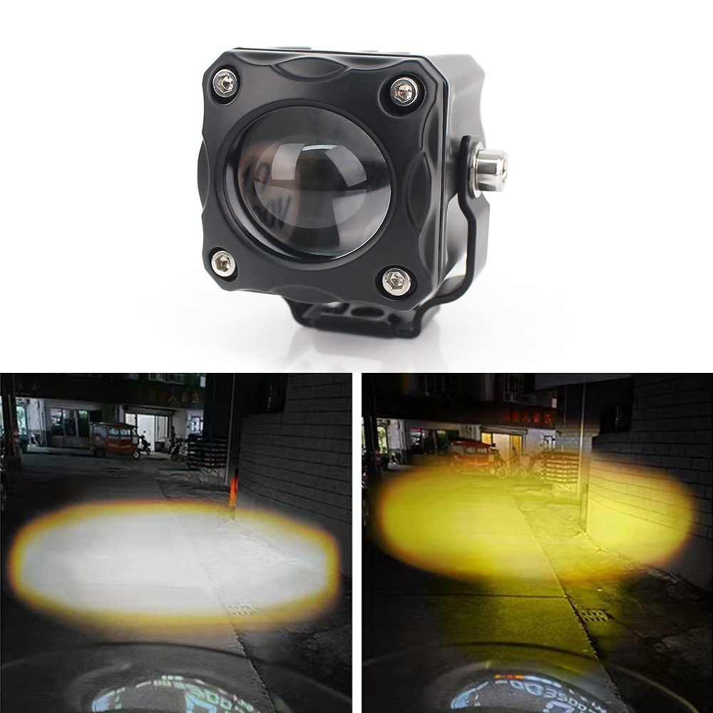 Hot Style LED Spot Lamps Mini Square Motorcycle Overhead Lights Highlighted Motorcycle Spotlights