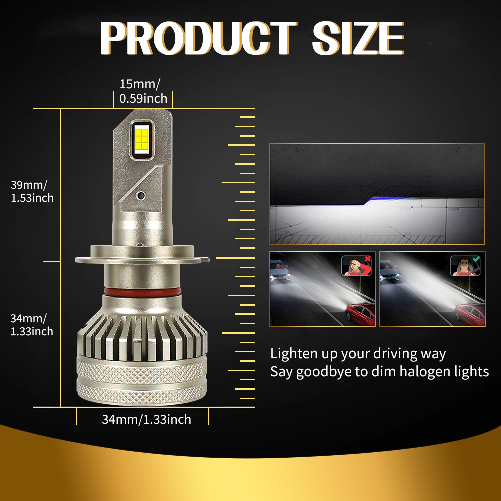 L12 110W 22000LM Led Headlight Bulbs H4 H7 H11 9005 for Car