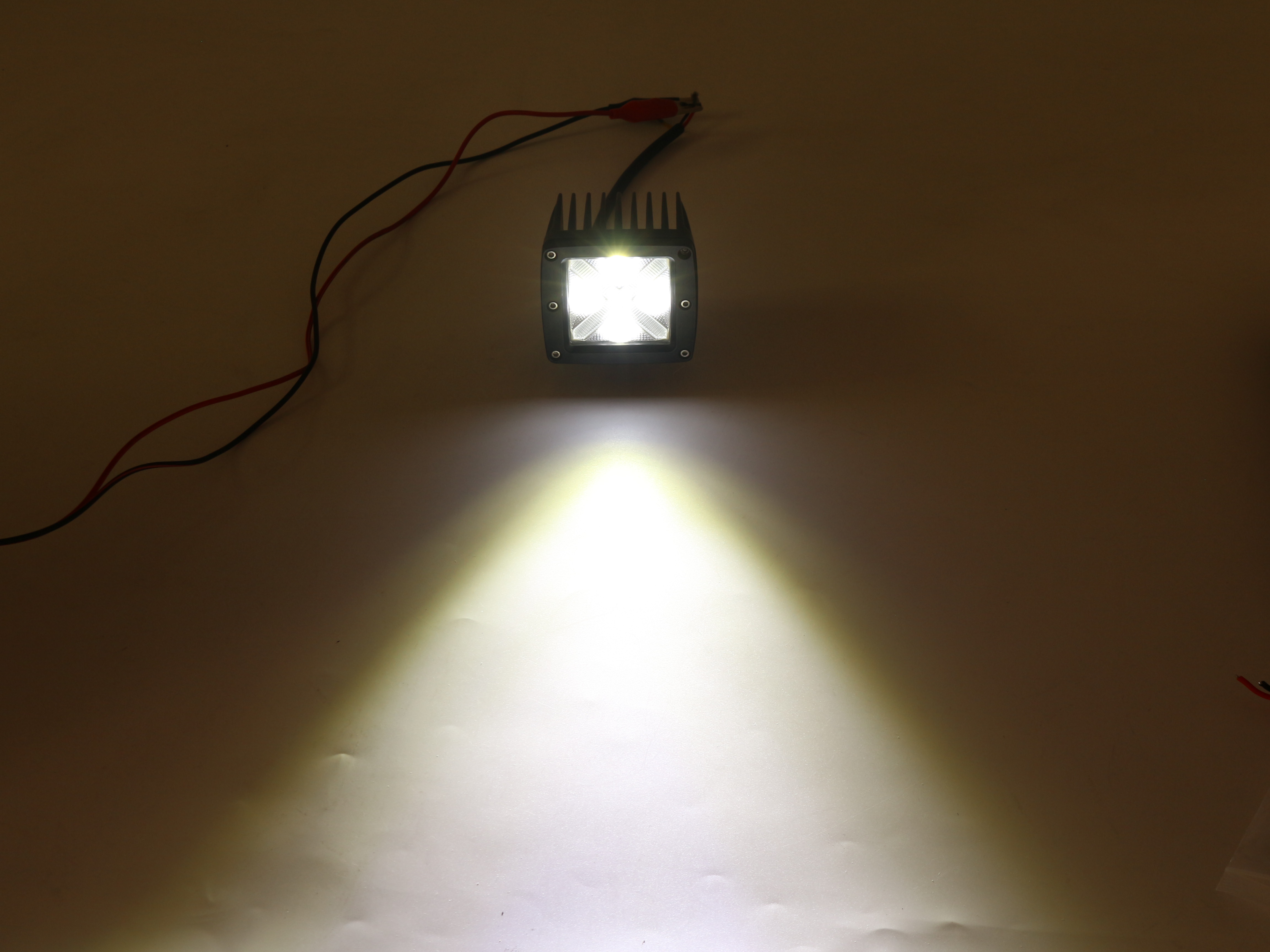 Mini X-Shaped LED Square Light 20W 3.5inch Spot Lamp Off-Road Vehicle Lighting System