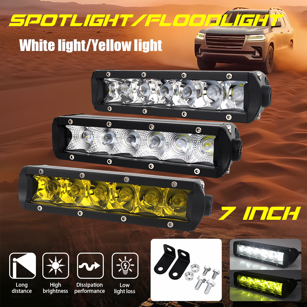 4D Lens Car Led With Reflective Cup Truck Long Strip Lamp 6000K Suv Roof Light
