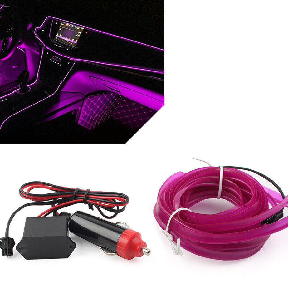 Auto Interior 1M 2M 3M 5M Ice Blue LED Cold Light Atmosphere Lamp