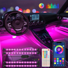 Hot Selling Auto LED RGB Interior Atmosphere Strip Light Remote Control Decoration Lamp