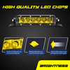 4D Lens Car Led With Reflective Cup Truck Long Strip Lamp 6000K Suv Roof Light