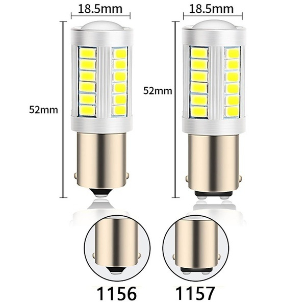 Strobe Auto LED Light with Lens T20 1156 1157 3156 3157 7440 7443 Tail Light Turn Signal Light