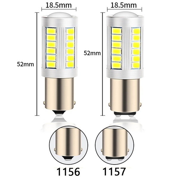 Strobe Auto LED Light with Lens T20 1156 1157 3156 3157 7440 7443 Tail Light Turn Signal Light