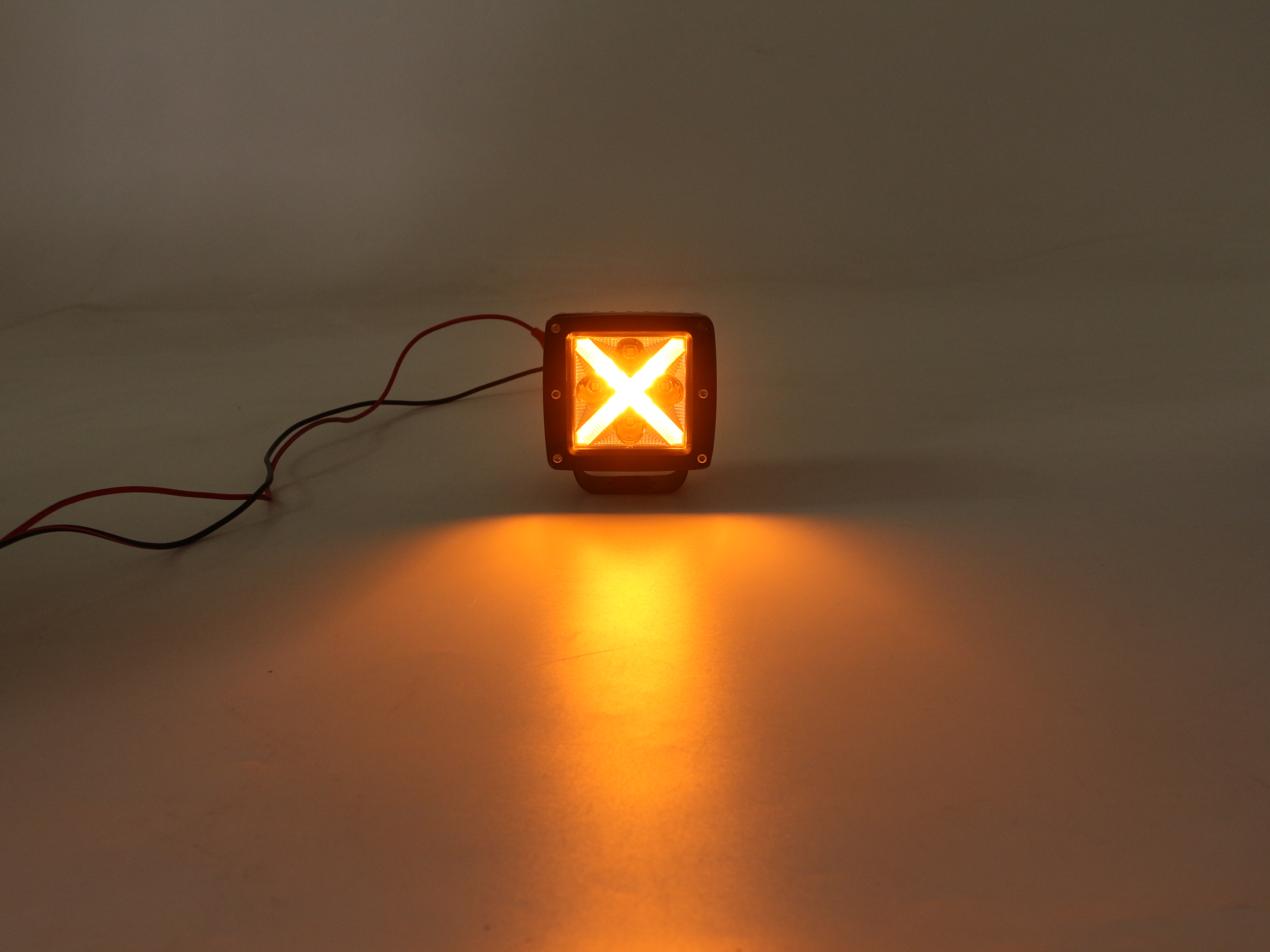 Mini X-Shaped LED Square Light 20W 3.5inch Spot Lamp Off-Road Vehicle Lighting System