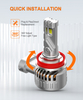 Z4 Led Wireless Auto Light 100W 20000LM Car Headlamp