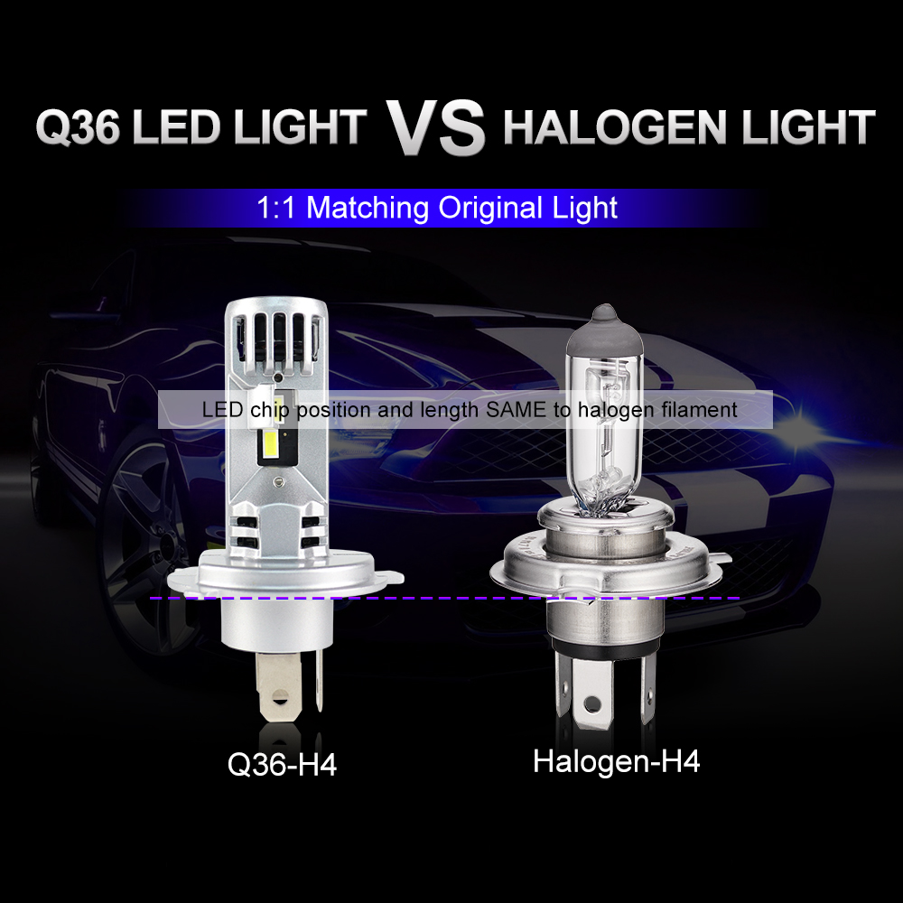High Power Q36 Wireless Led Headlight 12v White Waterproof 90W 10000LM Headlamp
