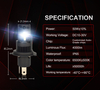 High Power Q16 wireless Led Headlight 12v White Waterproof 8000lm 50W Headlamp