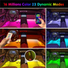 Hot Selling Auto LED RGB Interior Atmosphere Strip Light Remote Control Decoration Lamp