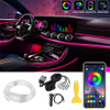 Fiber Optic Car Ambient Light RGB Remote Control Atmosphere Lamp