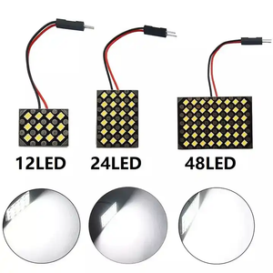 Super Bright 48 SMD2835 LED Panel Light 6000K T10 BA9S Festoon Light