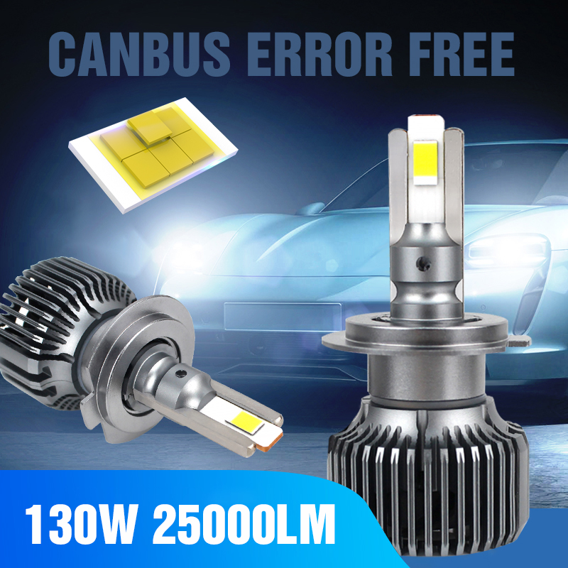 P60 H4 Led Headlight White 130W 25000LM Headlamp