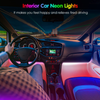 18 LED Car Interior Neon Atmosphere Lamp APP or Music Voice Control Vehicle Ambient Light