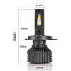 Multicolor V8D Auto LED Headlight H1 H3 H4 9005