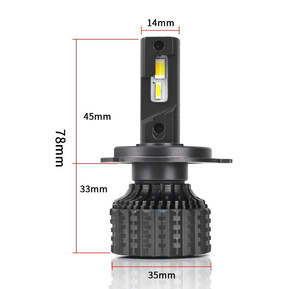 Multicolor V8D Auto LED Headlight H1 H3 H4 9005