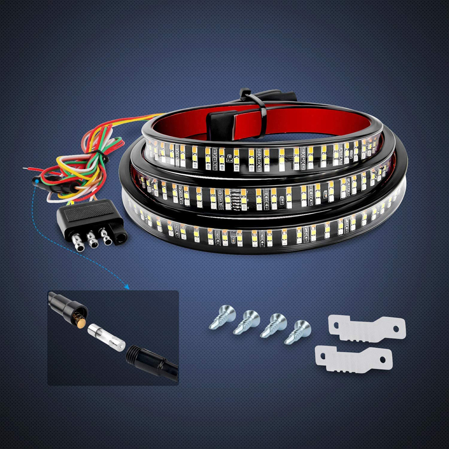 White Yellow Red Three Colors Three Rows LED 2835 Pickup Tail Light