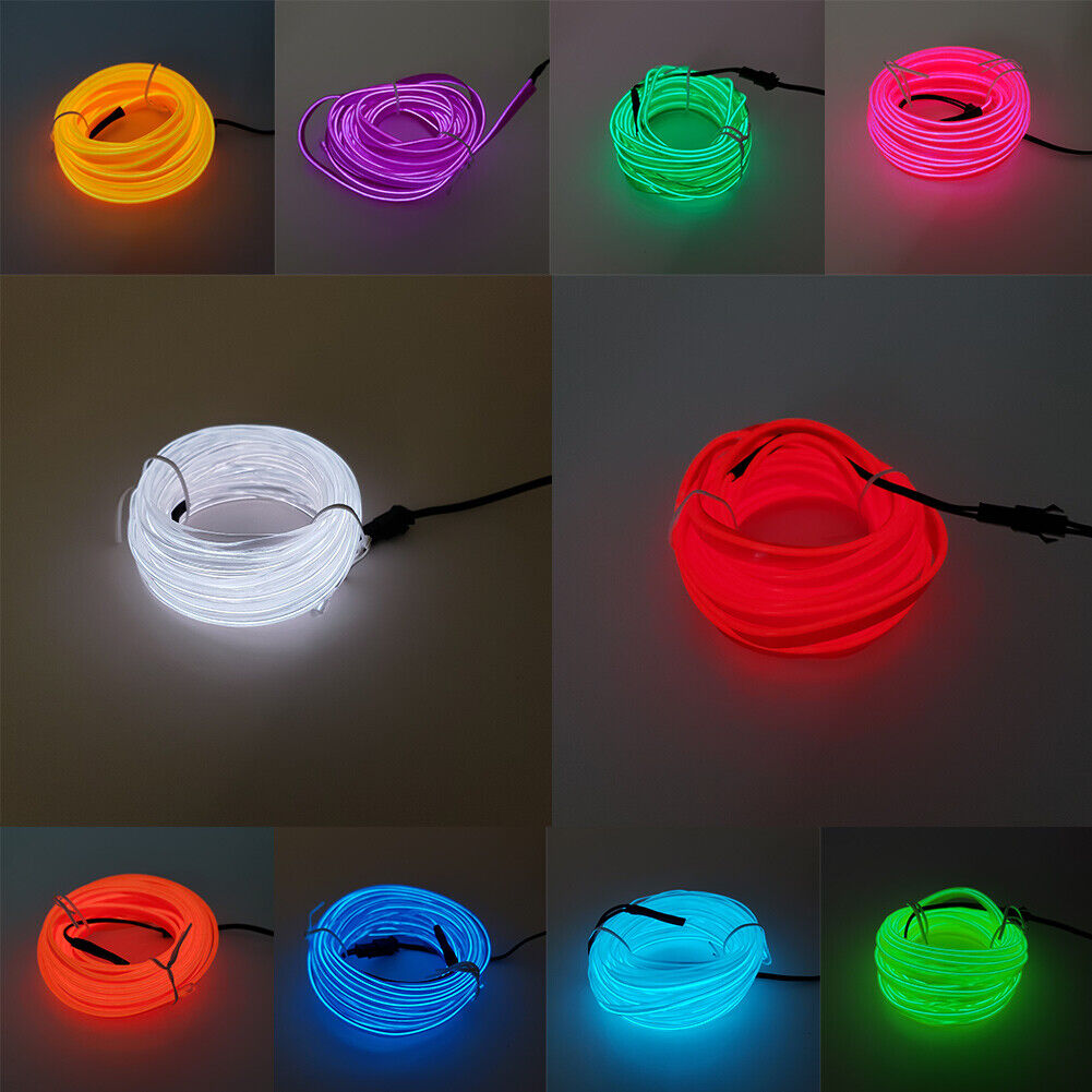 Auto Interior 1M 2M 3M 5M Ice Blue LED Cold Light Atmosphere Lamp