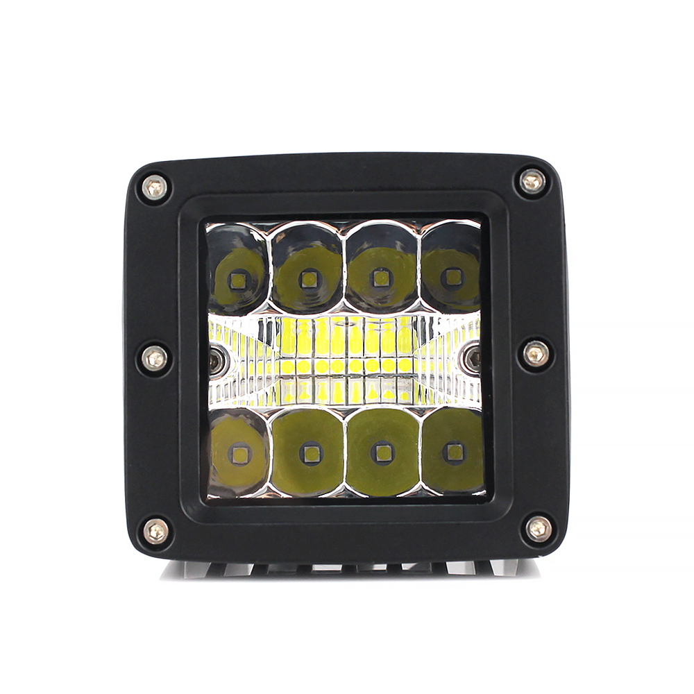 High Power LED Light 48W Combo Beam Lamp Truck Driving Auxiliary Bulb