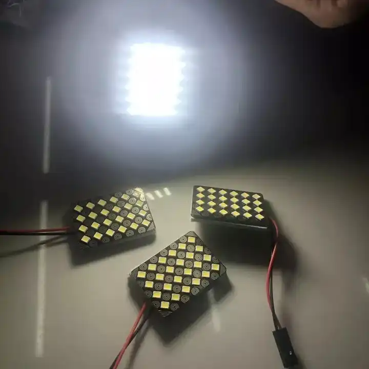 Super Bright 48 SMD2835 LED Panel Light 6000K T10 BA9S Festoon Light