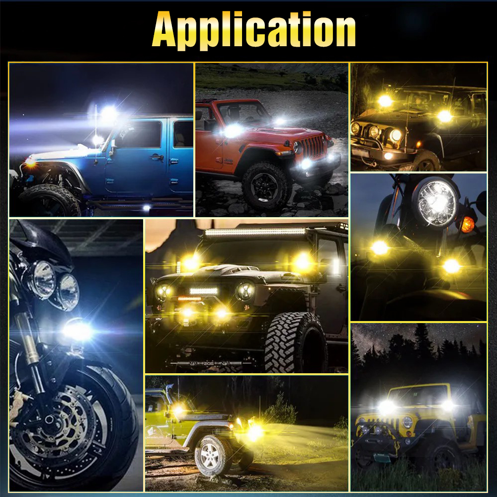 Led Spot Light 12v Motorcycle Led Work Light 