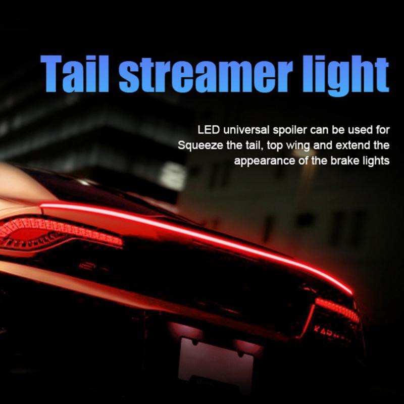 Red Double Flash Mode LED Strip Tail Light Running Light For Car