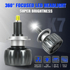 360 Illumination Auto LED Headlight K7 Bulb H1 H3 H7 9005 Light