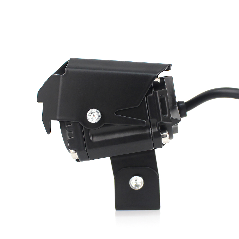 Double-color 3 Lens LED Motorcycle Spotlight 32W Twin Fans Universal Motorcycle Headlight