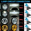 7 Inch Round High Low Beam Led Headlight Motorcycle White Amber for Jeep