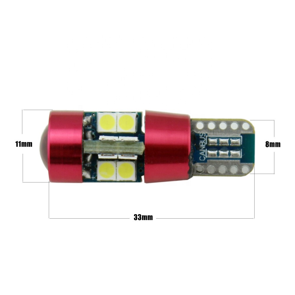 19 SMD3030 T10 Canbus With lens Auto Indicator Light 7 Colors Optional Signal Light