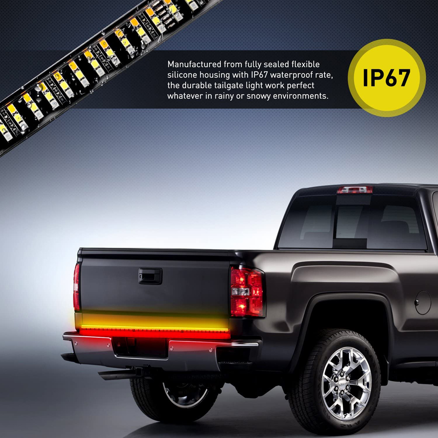 White Yellow Red Three Colors Three Rows LED 2835 Pickup Tail Light