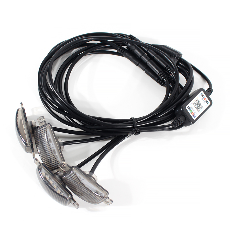 Advanced Car Grille Lamp with 12-24V RGB Control 6 x SMD2835 LED Decorative Light