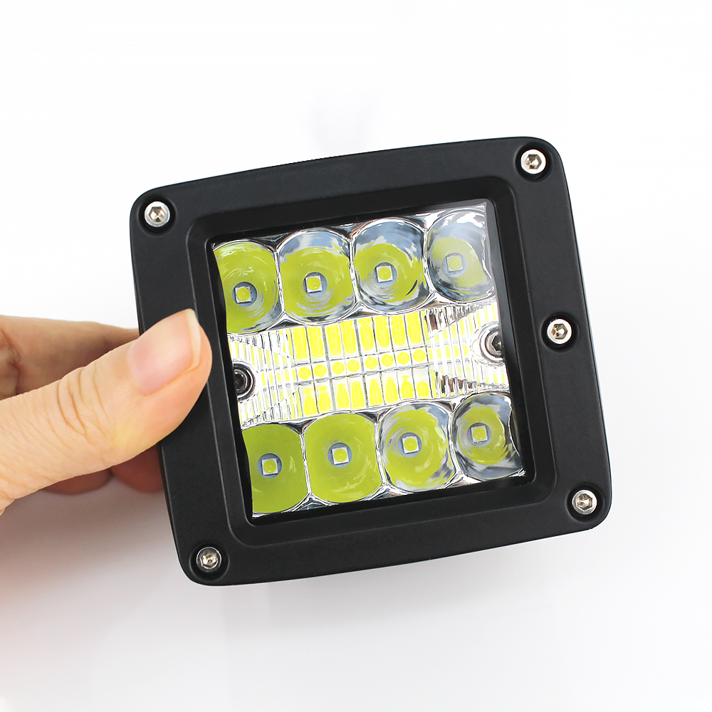 High Power LED Light 48W Combo Beam Lamp Truck Driving Auxiliary Bulb