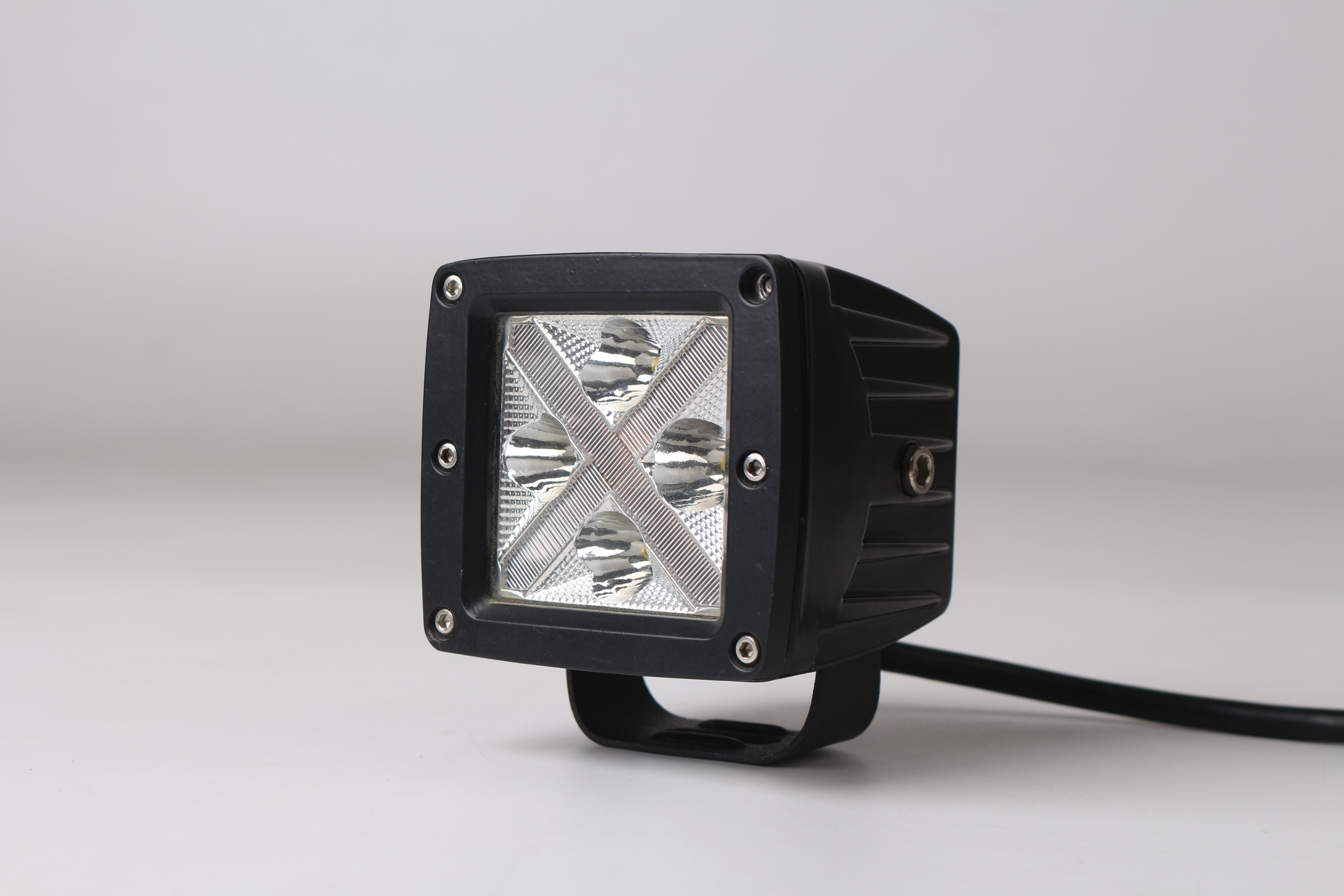 Mini X-Shaped LED Square Light 20W 3.5inch Spot Lamp Off-Road Vehicle Lighting System