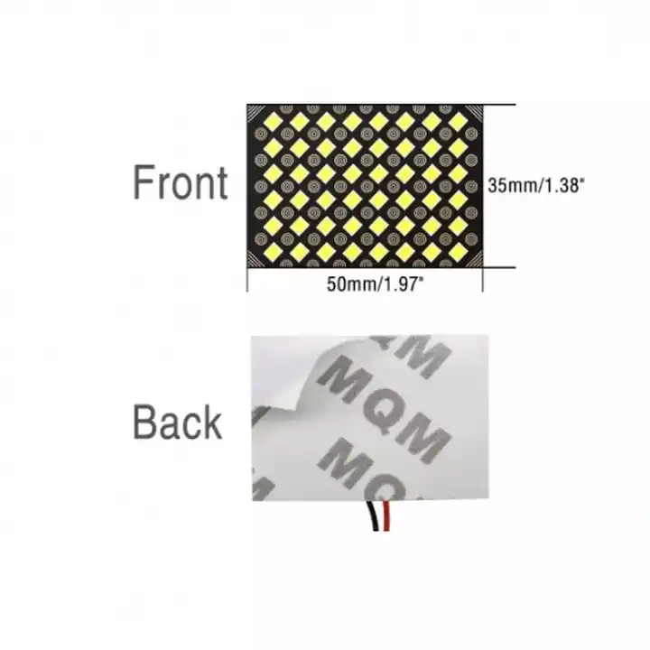 Super Bright 48 SMD2835 LED Panel Light 6000K T10 BA9S Festoon Light
