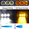 22inch 120w White Amber Led Work Light Bar 