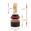 R8 Mini Led Headlight Auto Lighting System H7 H11 9005 9006 H4