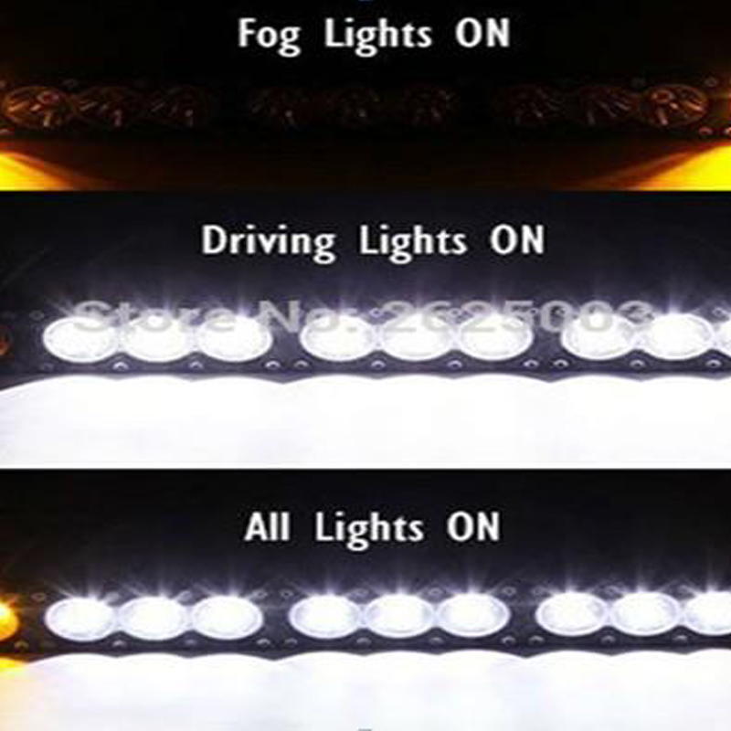 22inch 120w White Amber Led Work Light Bar 