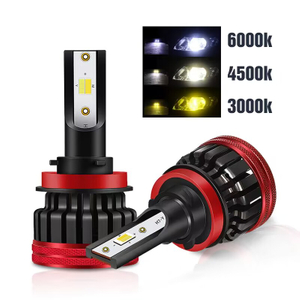 F5S Tri color led headlight white yellow 6000k 4300k 3000k