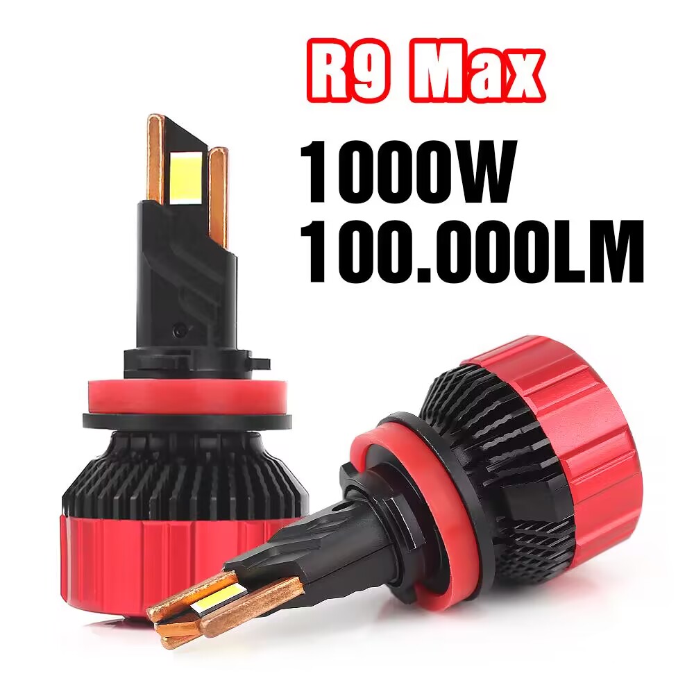 120W Car LED Headlight Bulb Canbus R9 Max H4 H7 H11 9005 9006