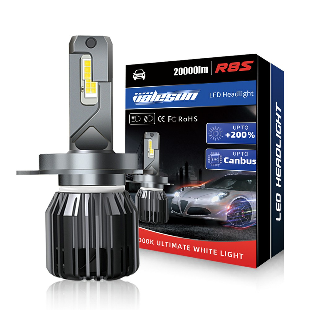 R8S 12V 24V LED Headlight Bulb H4 H7 H11 HB3 HB4