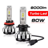 T1S Turbo Led Headlight Kit H4 H7 H11 Hb3 Hb4