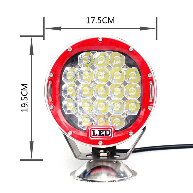 96W 7inch Round 12v Driving Fog Lamp 